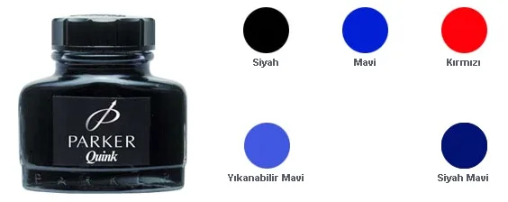 PARKER QUİNK ŞİŞE MÜREKKEP MAVİ