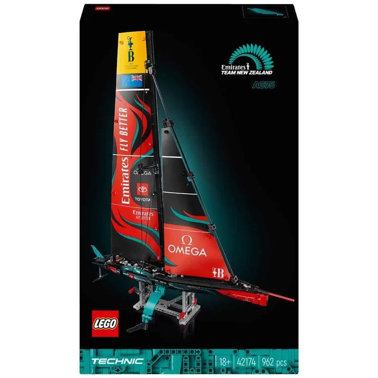 LEGO TECHNIC 42174 EMIRATES TEAM NEW ZEALAND AC75 YAT 962 PARÇA 18+