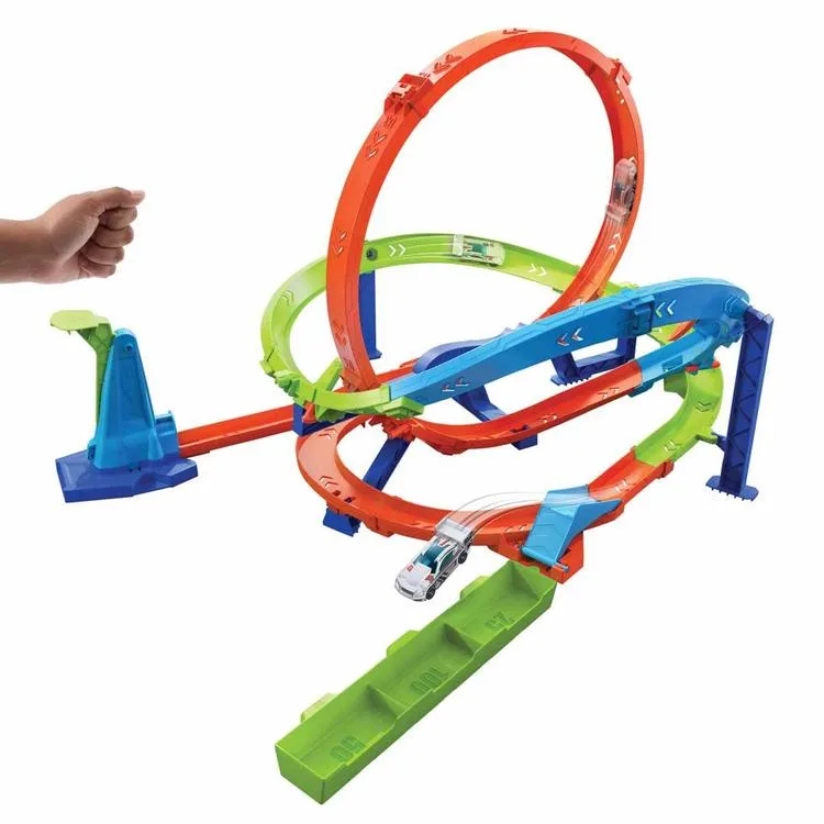 HOT WHEELS HTK16 BUMERANG ÇEMBERLİ YARIŞ PİSTİ 4+