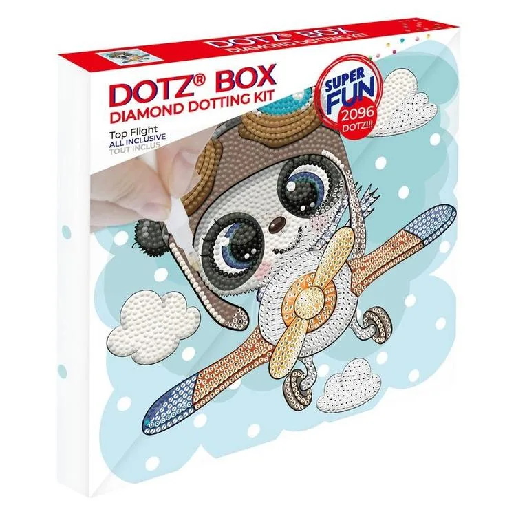 DIAMOND DOTZ DBX.037 DOTZ BOX TOP FLIGHT 22x22 cm BONCUK TABLO KİTİ