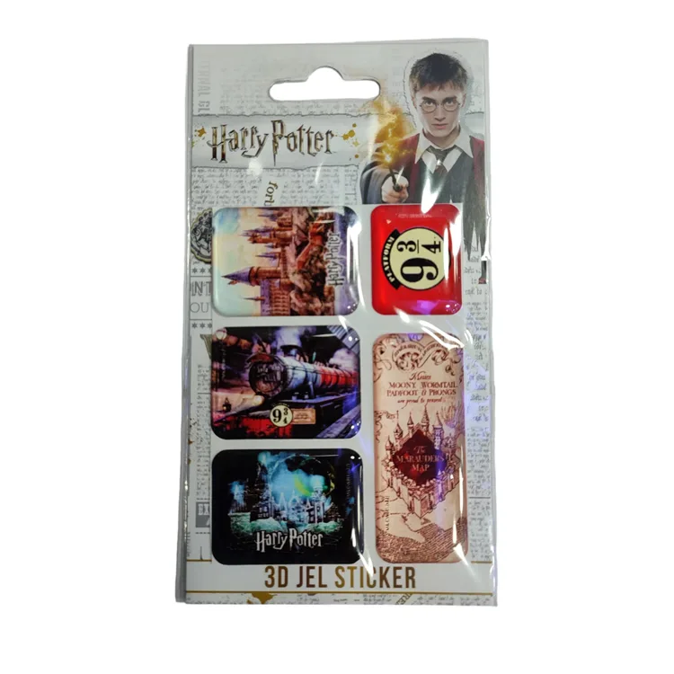 HARRY POTTER LİSANSLI 3D JEL STİCKER 5'Lİ