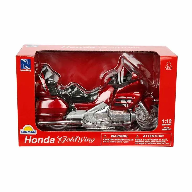 SUNMAN 57253A HONDA GOLD WİNG MOTOSİKLET 1:12 KIRMIZI 5+