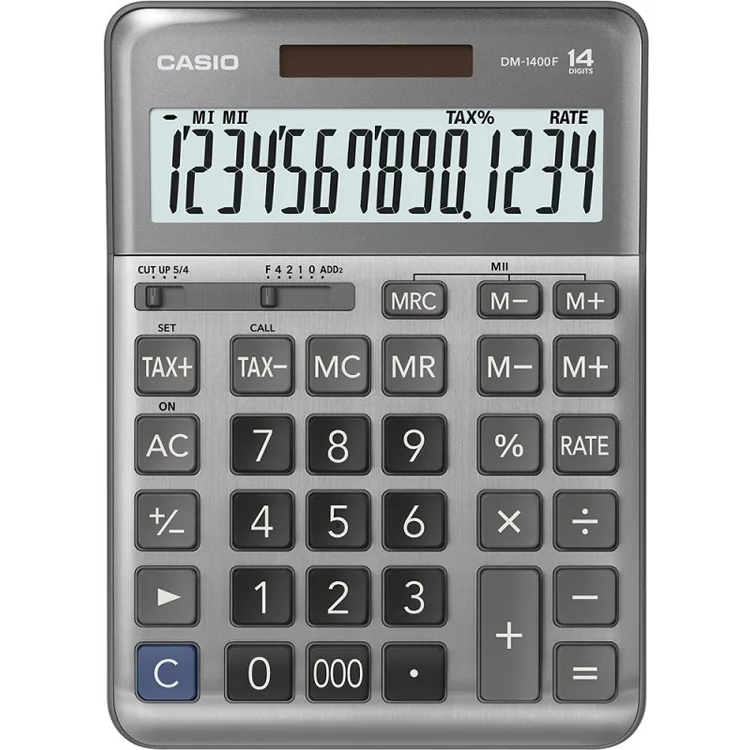 CASIO DM-1400F 14 HANE HESAP MAKİNESI