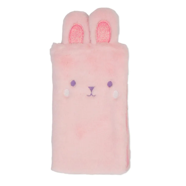 DOLPHIN DLP-PC1498 TAVŞAN KULAKLI PEMBE PELUŞ KALEM ÇANTASI