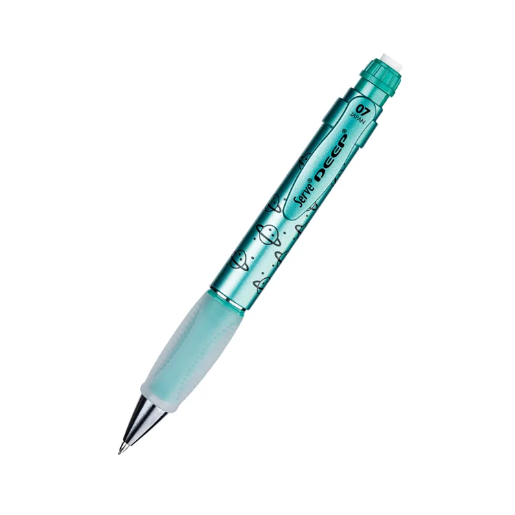 SERVE DEEP GEZEGEN DESENLİ MEKANİK VERSATİL KALEM 0.7mm METALİK YEŞİL