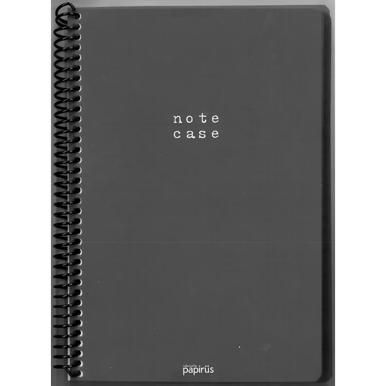 PAPİRÜS NOTE CASE PP. KAPAK SPİRALLİ 16X23 100YP. KARELİ DEFTER