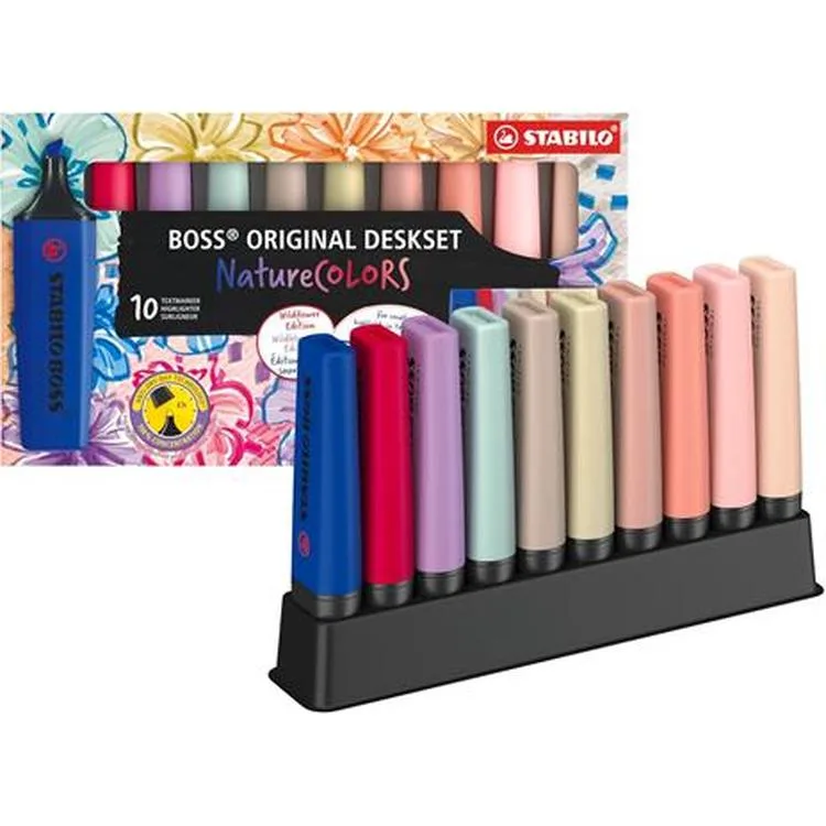STABILO BOSS FOSFORLU KALEM PASTEL RENK 10'LU SET / 7010-3-5