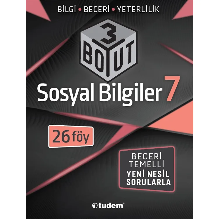 TUDEM 7.SINIF SOSYAL BİLGİLER 3 BOYUT - 2025 MÜFREDAT