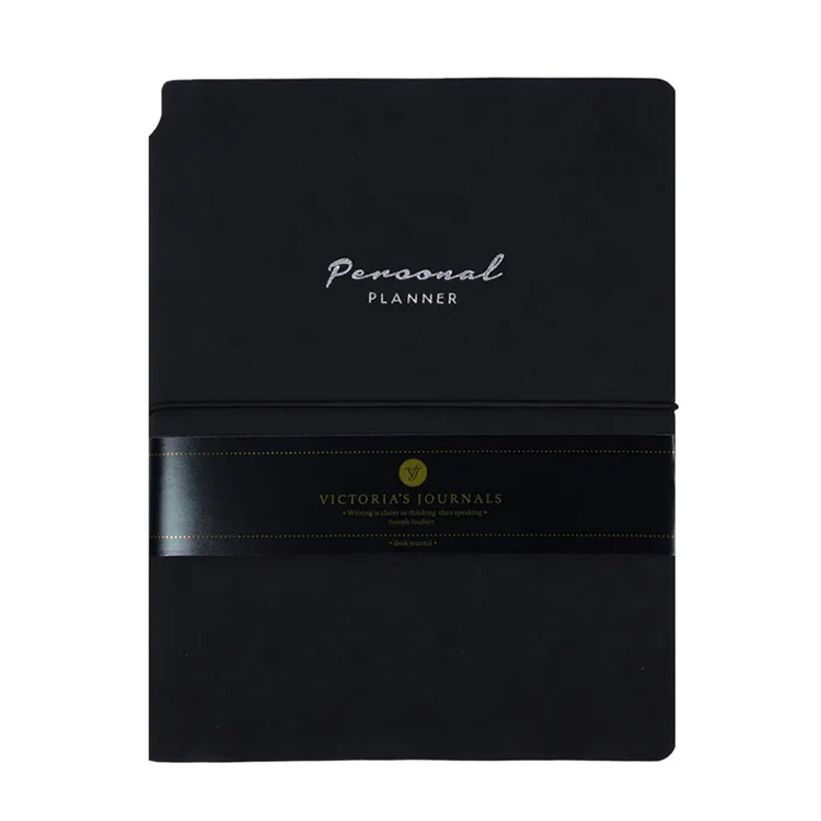 VICTORIA'S JOURNALS 1819 KUKA SOFT KAPAK NOTEBOOK 14.8x21cm A5 80gr.96YP. ÇİZGİLİ DEFTER SİYAH