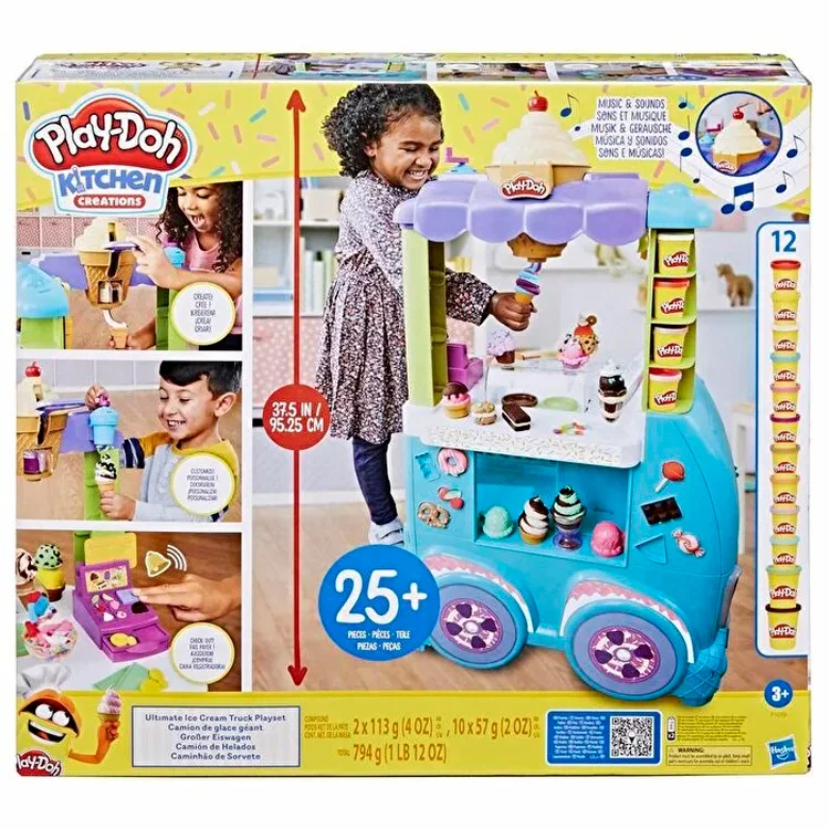 HASBRO PLAYDOH ULTIMATE ICE CREAM TRUCK PLAYSET F1039