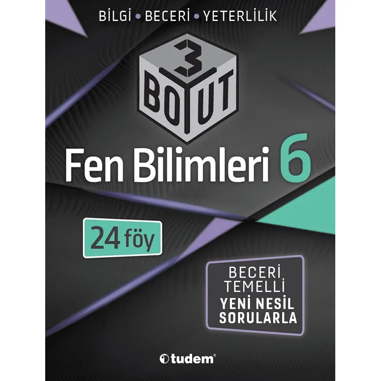 TUDEM 6. SINIF FEN BİLİMLERİ 3 BOYUT YENİ NESİL SORULARLA