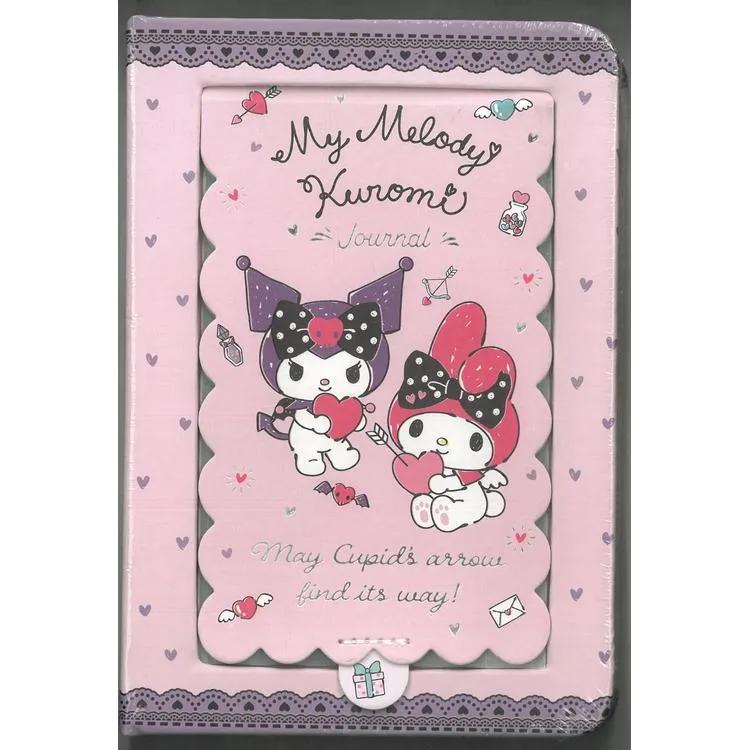 VICTORIA'S JOURNALS 525-2088 MY MELODY & KUROMİ AYNALI SERT KAPAK A6 192 SAYFA 100 GR. RENKLİ SAYFALAR GÜNLÜK/ NOT DEFTERİ