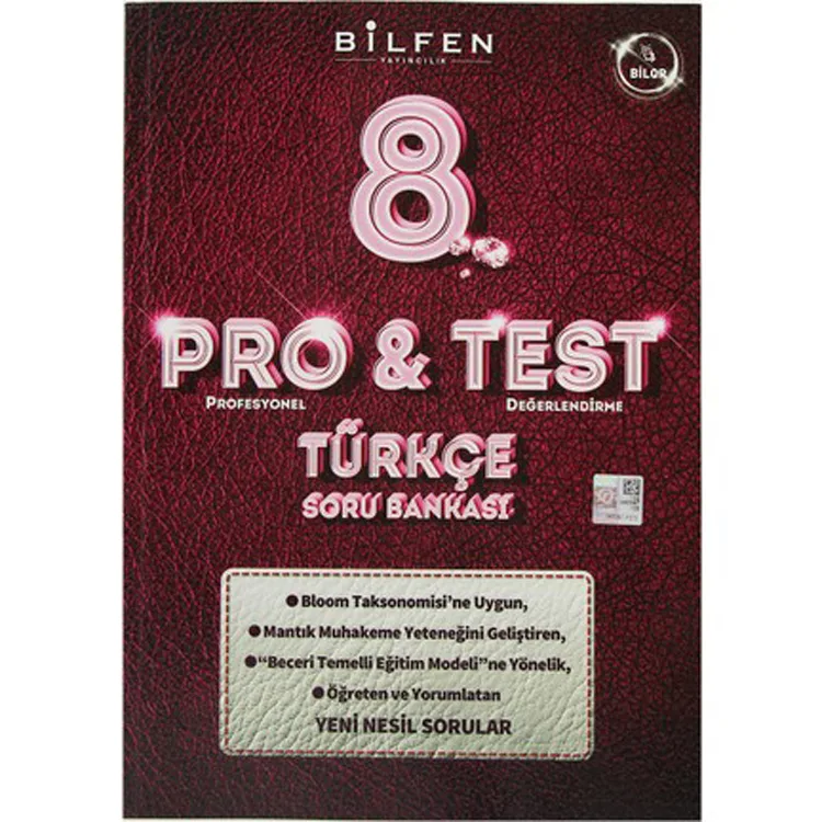 BİLFEN BİLTEST 8. SINIF TÜRKÇE PRO&TEST SORU BANKASI