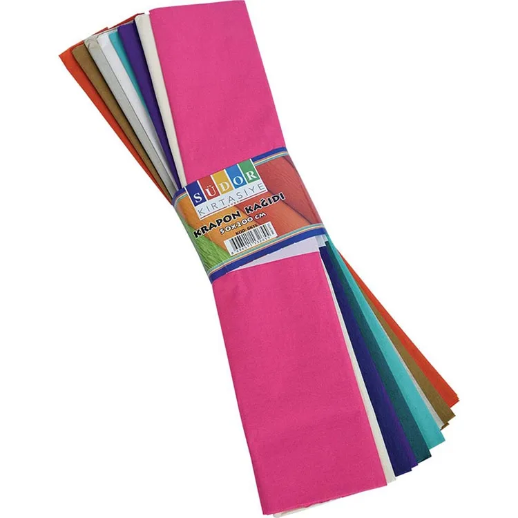 SÜDOR SK15 KRAPON KAĞIDI 50x200mm KARIŞIK RENK 10'lu