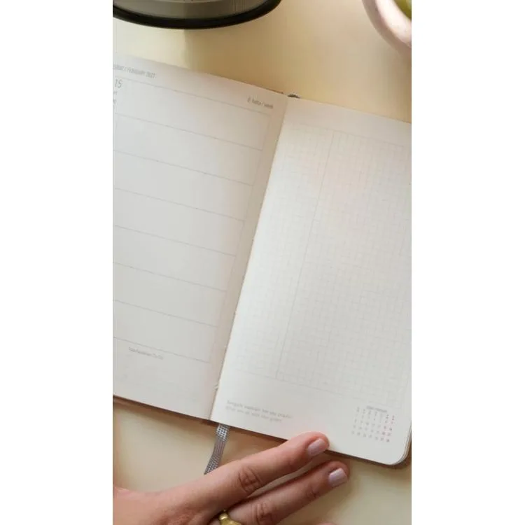 VICTORIA'S JOURNALS 226-4060 10x17 cm CANVAS 100 GR HAFTALIK AJANDA - KETEN