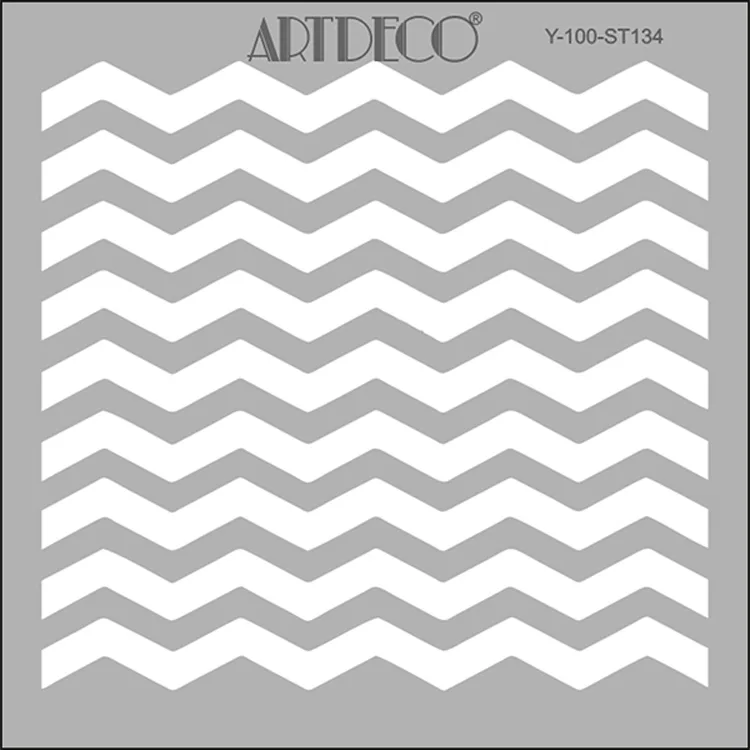 ARTDECO STENCİL 30X30CM ZİGZAGLAR 134