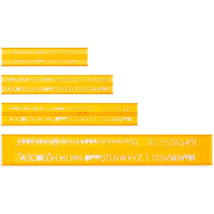 HATAS 02250 TEKNİK RESİM YAZI SETİ 3-5-7-10 MM.