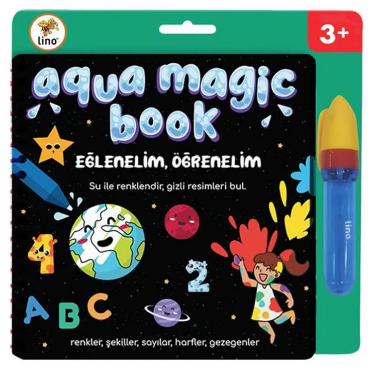 LİNO TFL-1004 AQUA MAGIC BOOK EĞLENELİM ÖĞRENELİM (SİHİRLİ BOYAMA KİTABI)