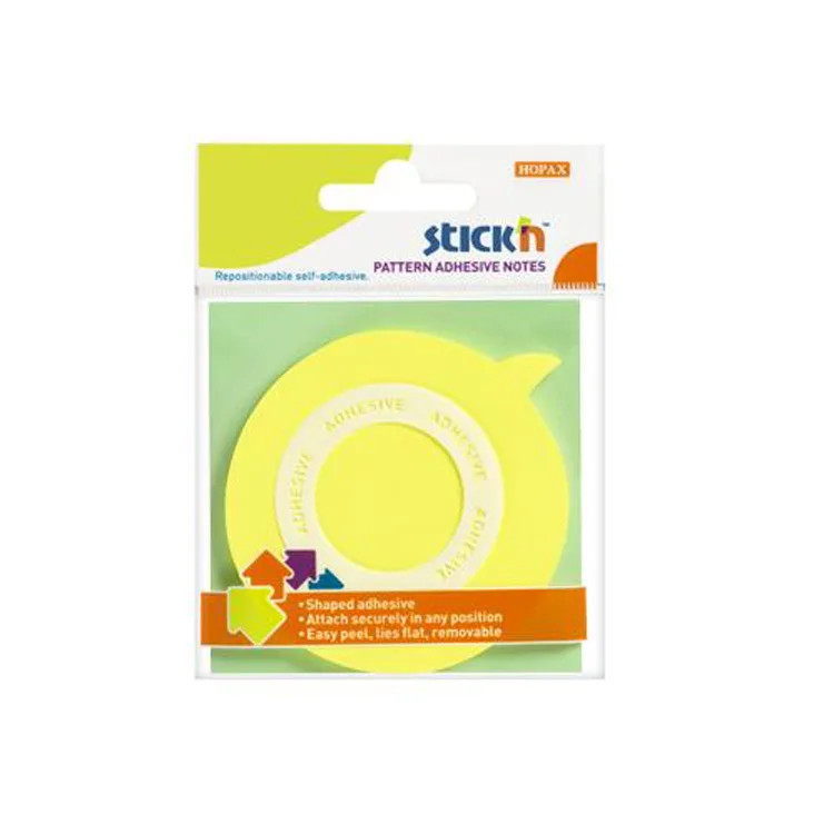 GIPTA STICKN 70X70 BALON ŞEKİLLİ SARI YAPIŞKANLI NOTLUK 50 YP.