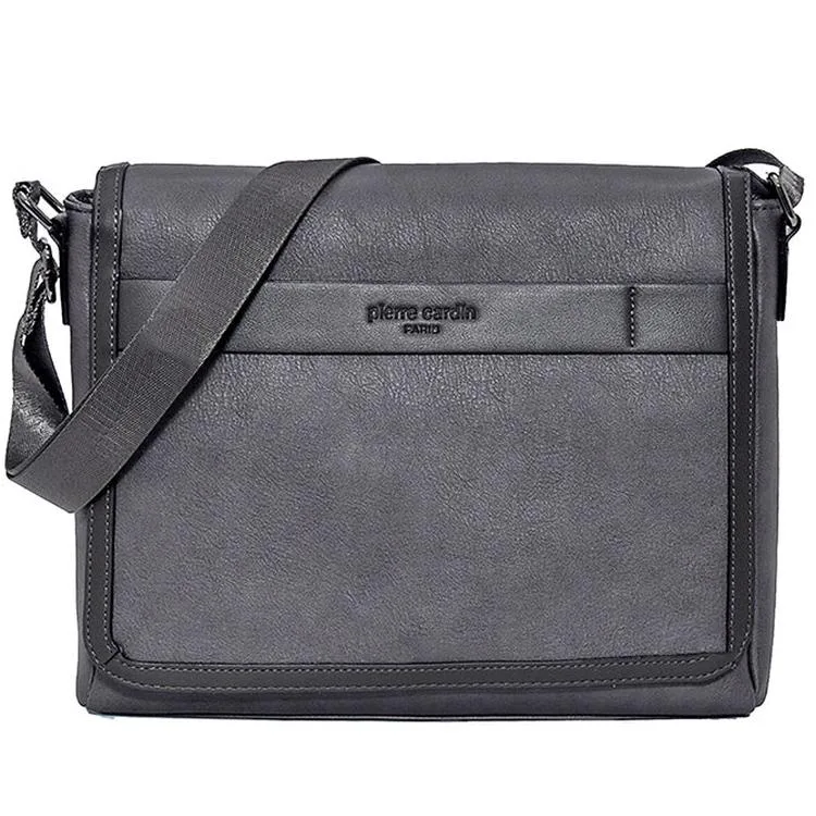 PIERRE CARDIN 01PC00112-GR AYARLANABİLİR ASKILI POSTACI PORTFÖY ÇANTA GRİ