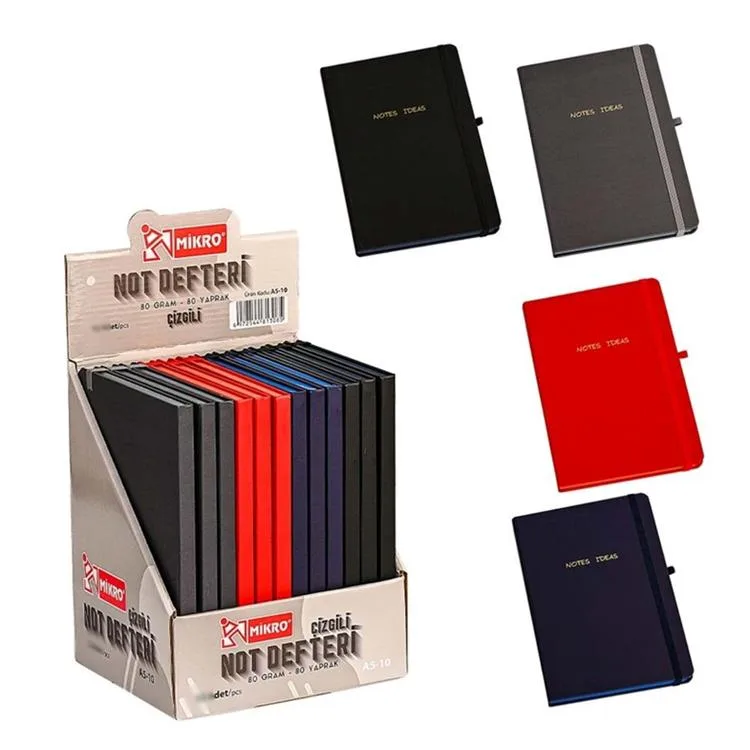MİKRO A5-10 NOTES IDEAS NOT DEFTERİ ÇİZGİLİ 80YP
