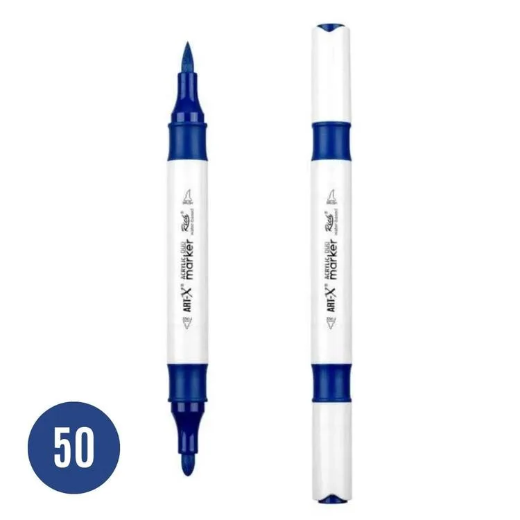 RİCH 17897-50 ART-X ÇİFT TARAFLI DUO AKRİLİK MARKER GECE MAVİSİ