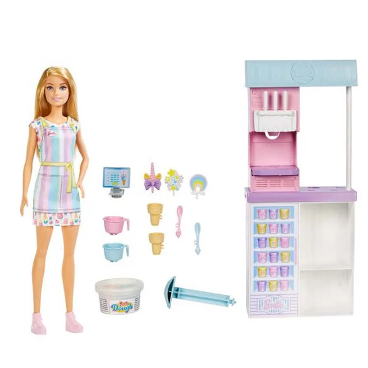 MATTEL HCN46 BARBIE DONDURMA DÜKKANI OYUN SETİ