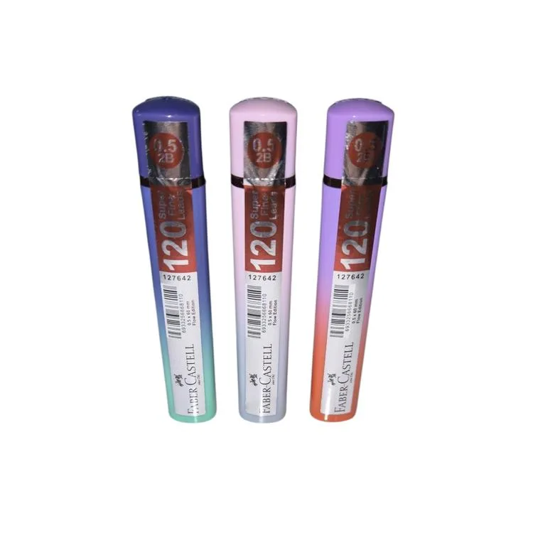 FABER CASTELL 120'Lİ MİN 0.5 2B 60mm UÇ 2 RENK GEÇİŞLİ KUTU -127642