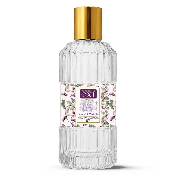 OXİ NATURAL PREMİUM 80° KOLONYA 220ML CAM ŞİŞE KUTULU - KARŞIYAKA