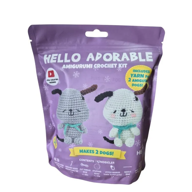 HELLO CRAFTS HC883 ADORABLE AMIGURUMI ÖRGÜ KİTİ - DUKE THE DOG (1 SET)