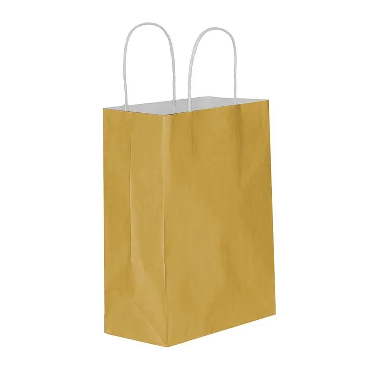 TEKNOPOİNT KARTON KRAFT GOLD HEDİYE ÇANTASI 25X31 - TEKLİ