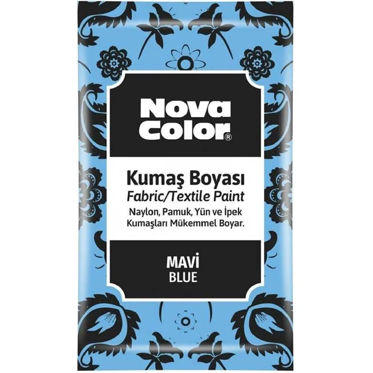 NOVA COLOR NC-902 TOZ KUMAŞ BOYASI 12gr. MAVİ