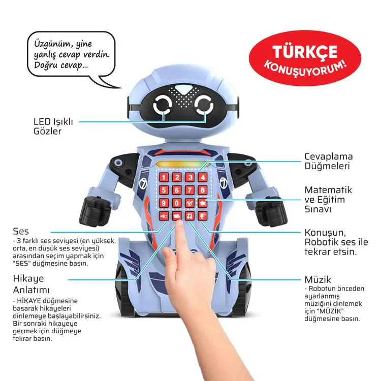 NECOTOYS SILVERLIT 88046 ROBO DR7 TÜRKÇE KONUŞAN ROBOT