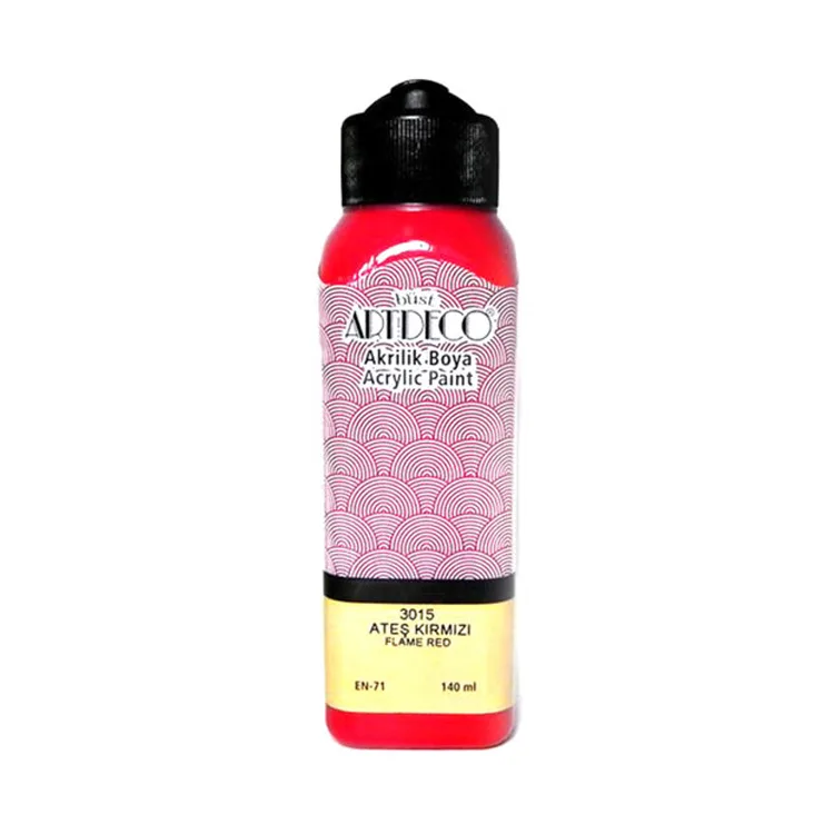 ARTDECO AKRİLİK BOYA 140 ML. ATEŞ KIRMIZI