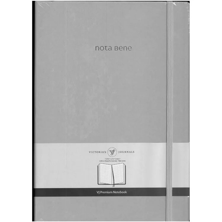 VICTORIA'S JOURNALS NOTE BENE 9248 PREMIUM NOTEBOOK SERT KAPAK A4 100gr.192 SYF. ÇİZGİLİ DEFTER TURKUAZ