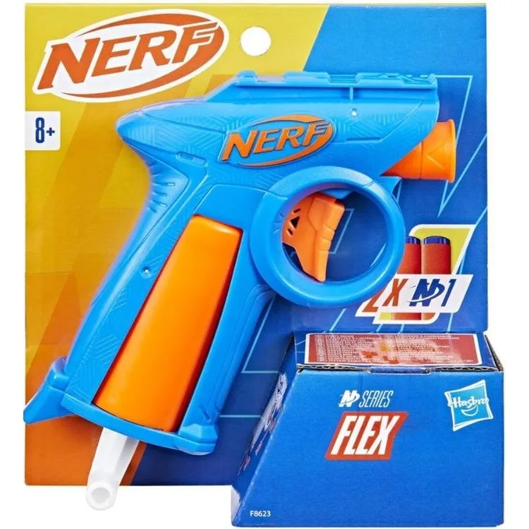 HASBRO F8623 NERF N SERIES FLEX 2 MERMİLİ SÜNGER TABANCA 8+