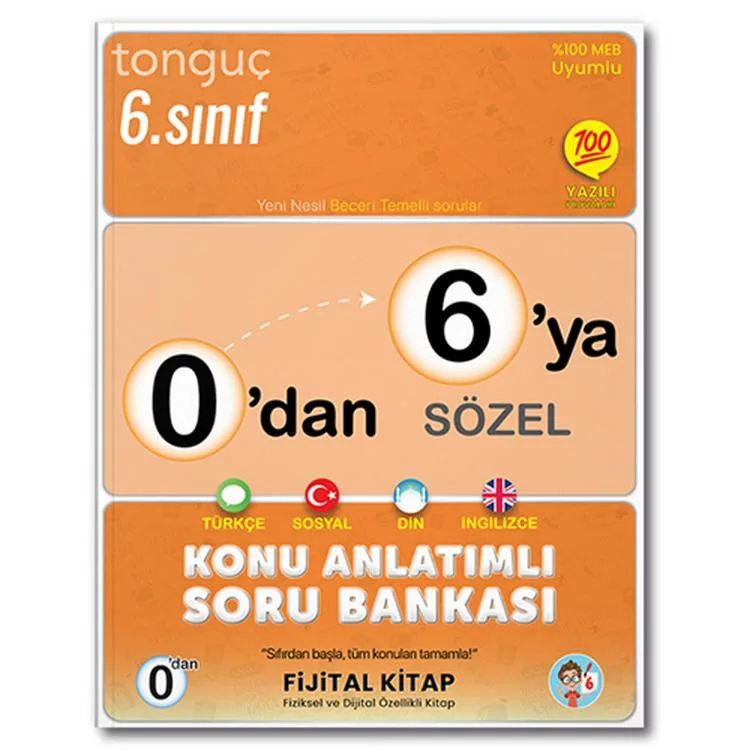 TONGUÇ 0'DAN 6'YA SÖZEL KONU ANLATIMLI SORU BANKASI