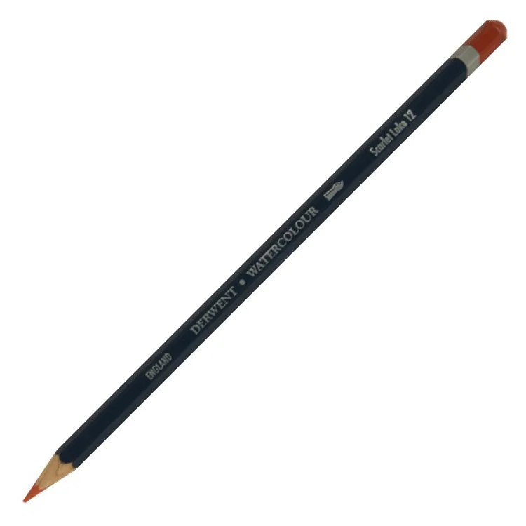 DERWENT NEW WATERCOLOUR PENCIL- SULUBOYA KALEMİ- SCARLET LAKE 12