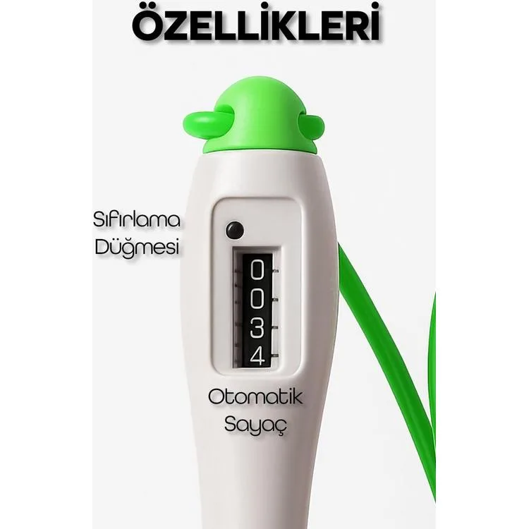 SİLİKON AYARLANABİLİR BOY SAYAÇLI ATLAMA İPİ - TEKLİ