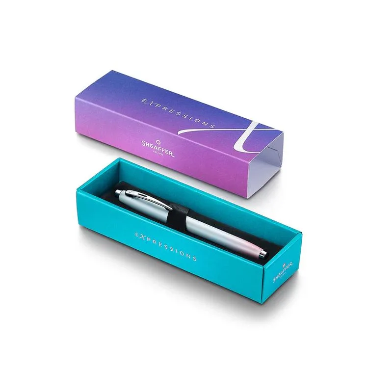 SHEAFFER 9376-0 100 DOLMA KALEM EXPRESSION (M UÇ) MAVİ-PEMBE SEDEFLİ RENK GEÇİŞLİ ÖZEL KUTUDA