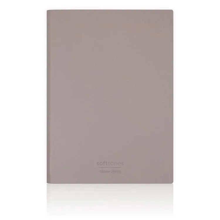 VICTORIA'S JOURNALS 1018 SOFTTONS ESNEK KAPAK 14.8x21cm A5 80gr. 128 YP.KREM NOKTALI DEFTER PASTEL KAHVERENGİ