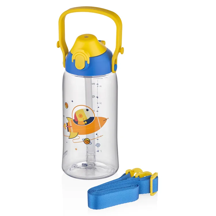 UZSPACE TRITAN PİPETLİ MATARA 2202 680 ML GALACTIC BLUE
