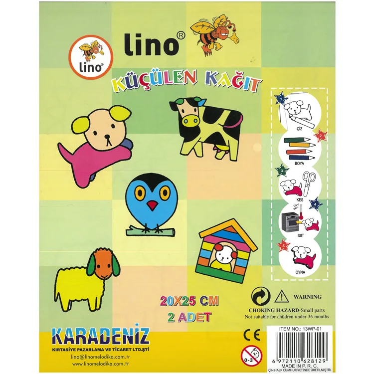 LİNO 13WP-01 KÜÇÜLEN KAĞIT 20X25 CM 2'Lİ