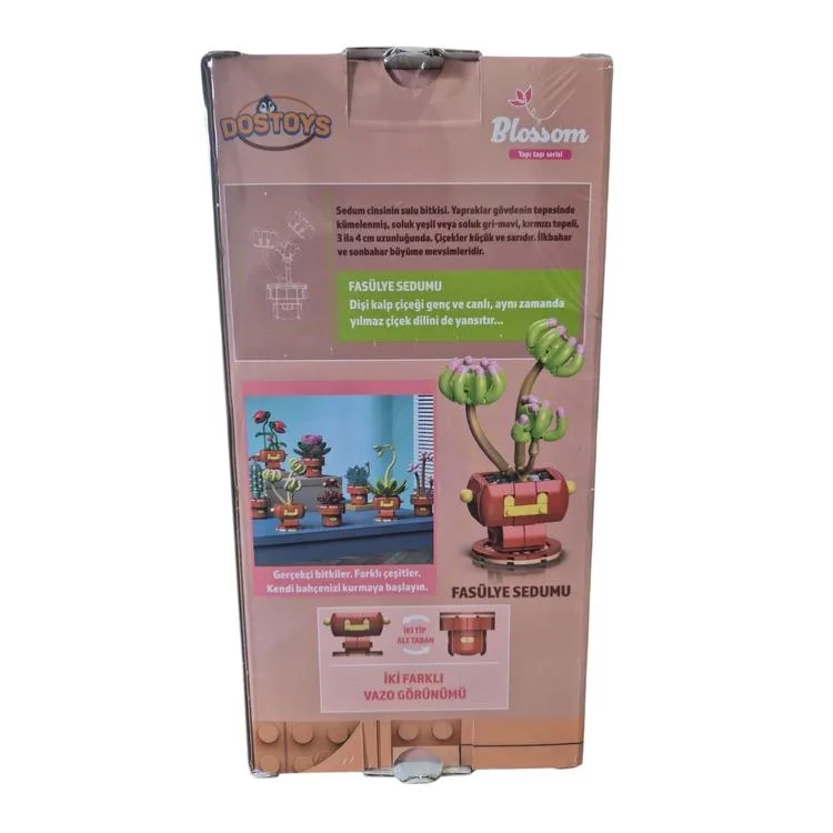DOSTOYS 113-12 BLOSSOM MİNİ ÇİÇEK BLOK OYUNCAK FASÜLYE SEDUMU 191 PARÇA 6+