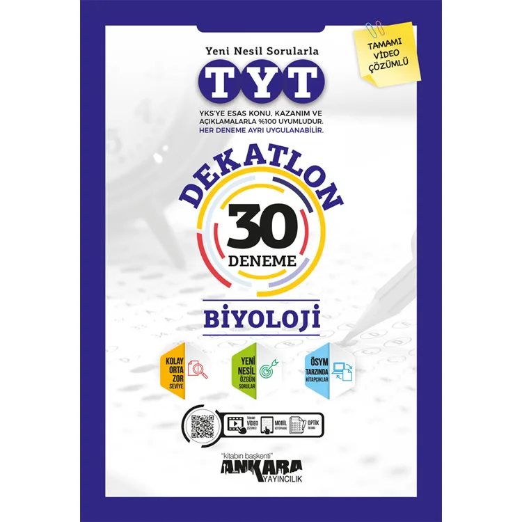 ANKARA YAY.TYT DEKATLON BİYOLOJİ 30 DENEME