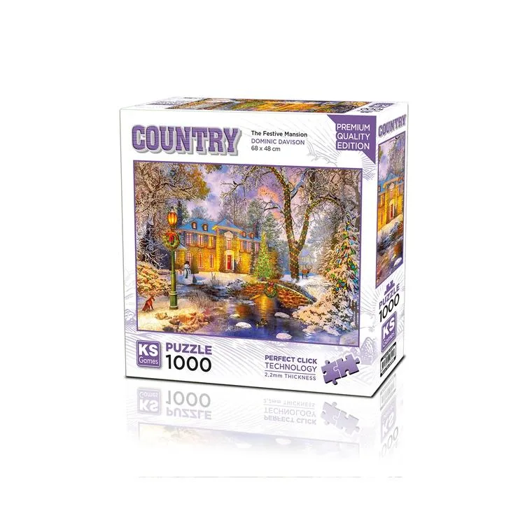 KS GAMES 20819 THE FESTIVE MANSION 68x48cm YAPBOZ/PUZZLE 1000 PARÇA
