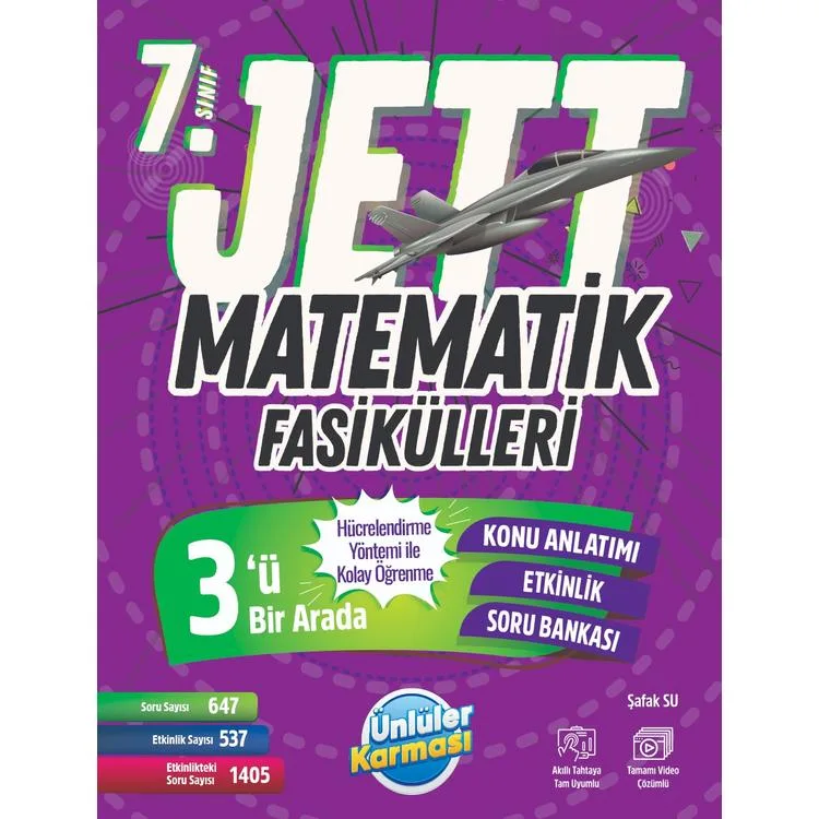 ÜNLÜLER KARMASI 7. SINIF JETT MATEMATİK FASİKÜLLERİ - 2025 MÜFREDAT